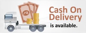 Cash on delivery is available